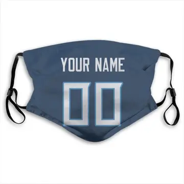 Custom Tennessee Titans Navy Washable & Reusable Face Mask