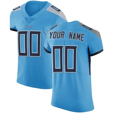 Men's Custom Tennessee Titans Elite Light Blue Team Color Vapor Untouchable Jersey