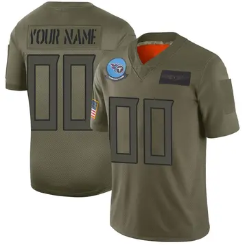 Men's Custom Tennessee Titans Limited Camo 2019 Salute to Service Jersey