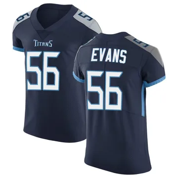 Men's Desmond Evans Tennessee Titans Elite Navy Vapor Untouchable Jersey