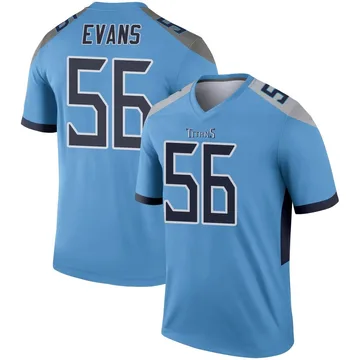 Men's Desmond Evans Tennessee Titans Legend Light Blue Jersey