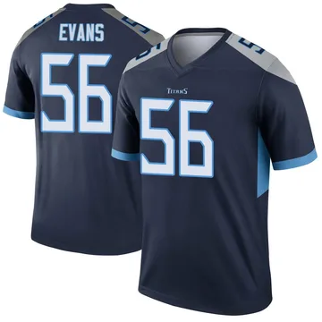 Men's Desmond Evans Tennessee Titans Legend Navy Jersey