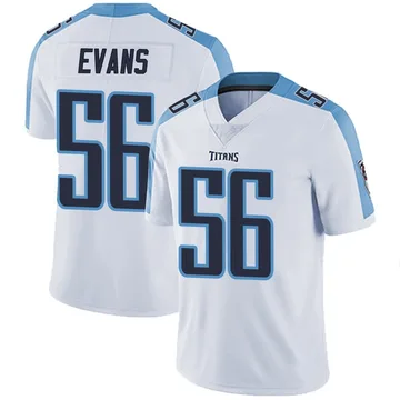 Men's Desmond Evans Tennessee Titans Limited White Vapor Untouchable Jersey