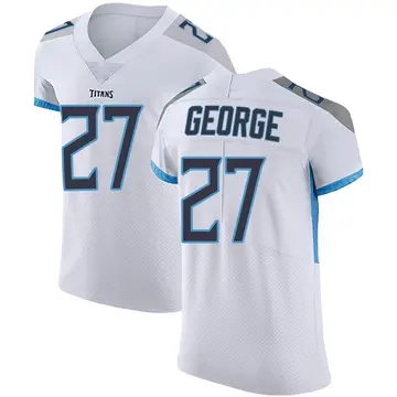 Men's Eddie George Tennessee Titans Elite White Vapor Untouchable Jersey