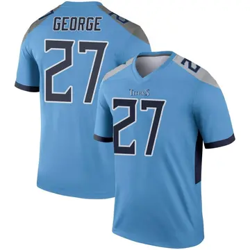 Men's Eddie George Tennessee Titans Legend Light Blue Jersey