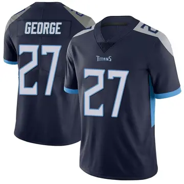 Men's Eddie George Tennessee Titans Limited Navy Vapor Untouchable Jersey