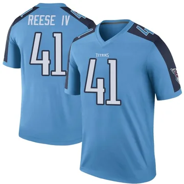 Men's Otis Reese IV Tennessee Titans Legend Light Blue Color Rush Jersey