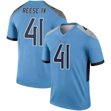 Men's Otis Reese IV Tennessee Titans Legend Light Blue Jersey