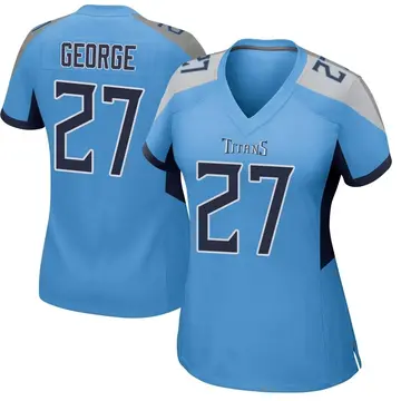 Women's Eddie George Tennessee Titans Game Light Blue Jersey