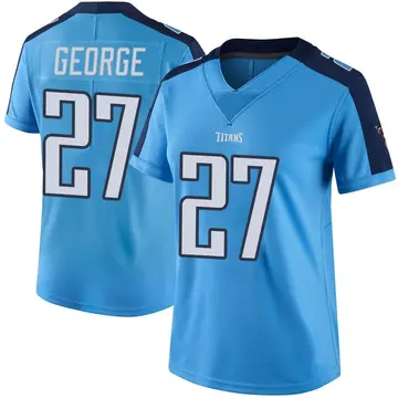 Women's Eddie George Tennessee Titans Limited Light Blue Color Rush Jersey