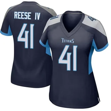 Women's Otis Reese IV Tennessee Titans Game Navy Jersey