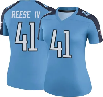 Women's Otis Reese IV Tennessee Titans Legend Light Blue Color Rush Jersey