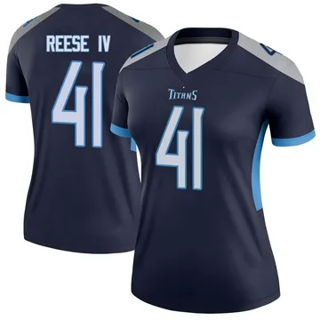Women's Otis Reese IV Tennessee Titans Legend Navy Jersey