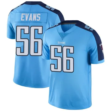 Youth Desmond Evans Tennessee Titans Limited Light Blue Color Rush Jersey