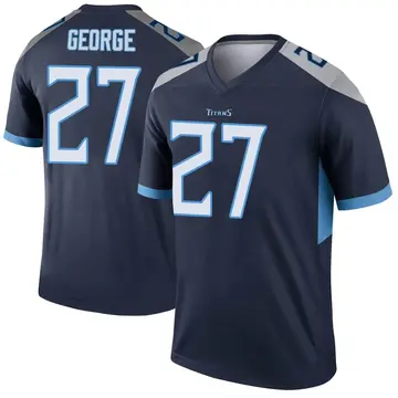 Youth Eddie George Tennessee Titans Legend Navy Jersey
