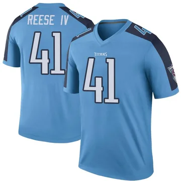 Youth Otis Reese IV Tennessee Titans Legend Light Blue Color Rush Jersey