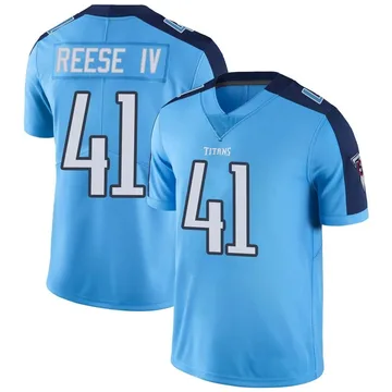 Youth Otis Reese IV Tennessee Titans Limited Light Blue Color Rush Jersey